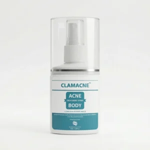 Clamacne body spray for back acne and pimples